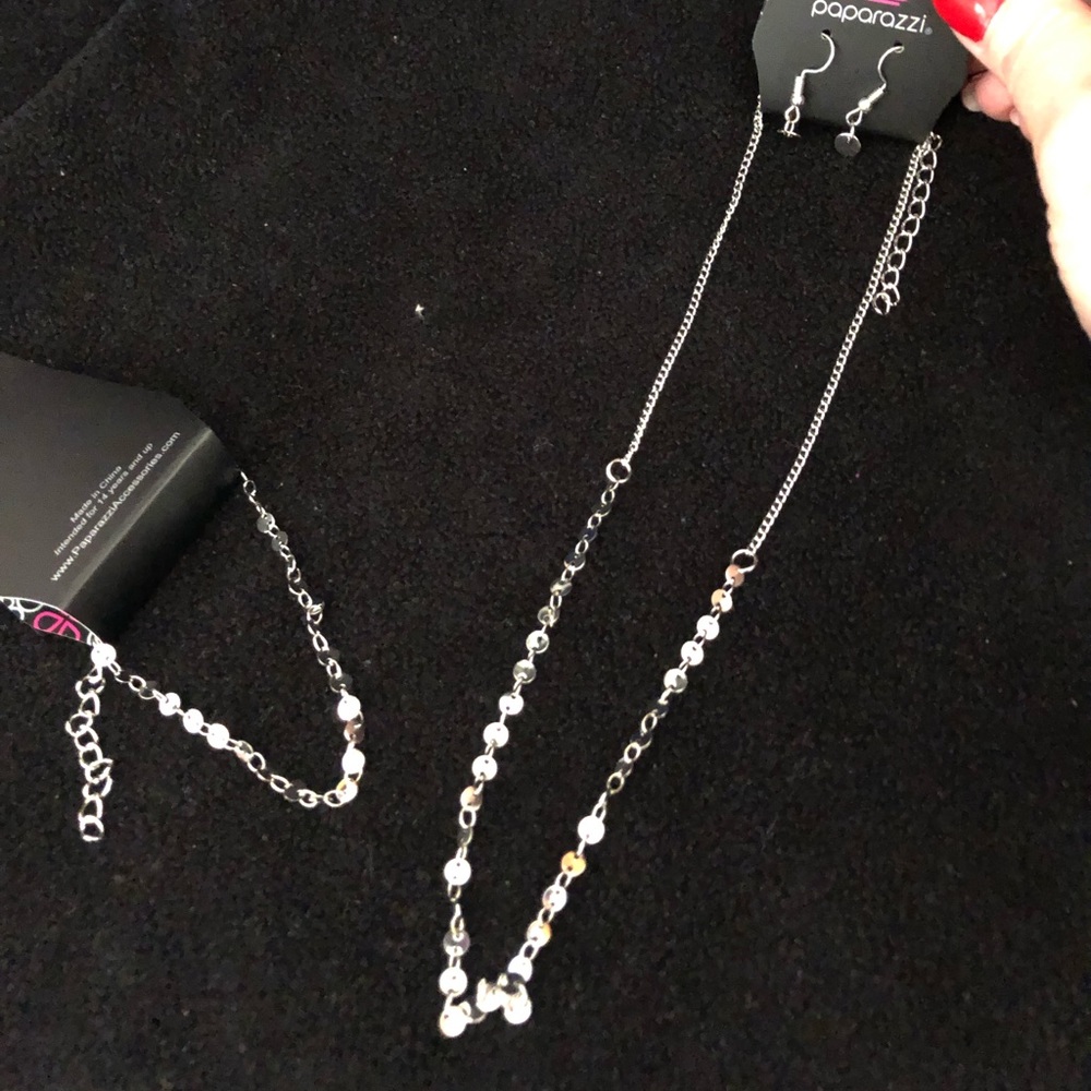 Paparazzi Shine on Me Silver Set NWT